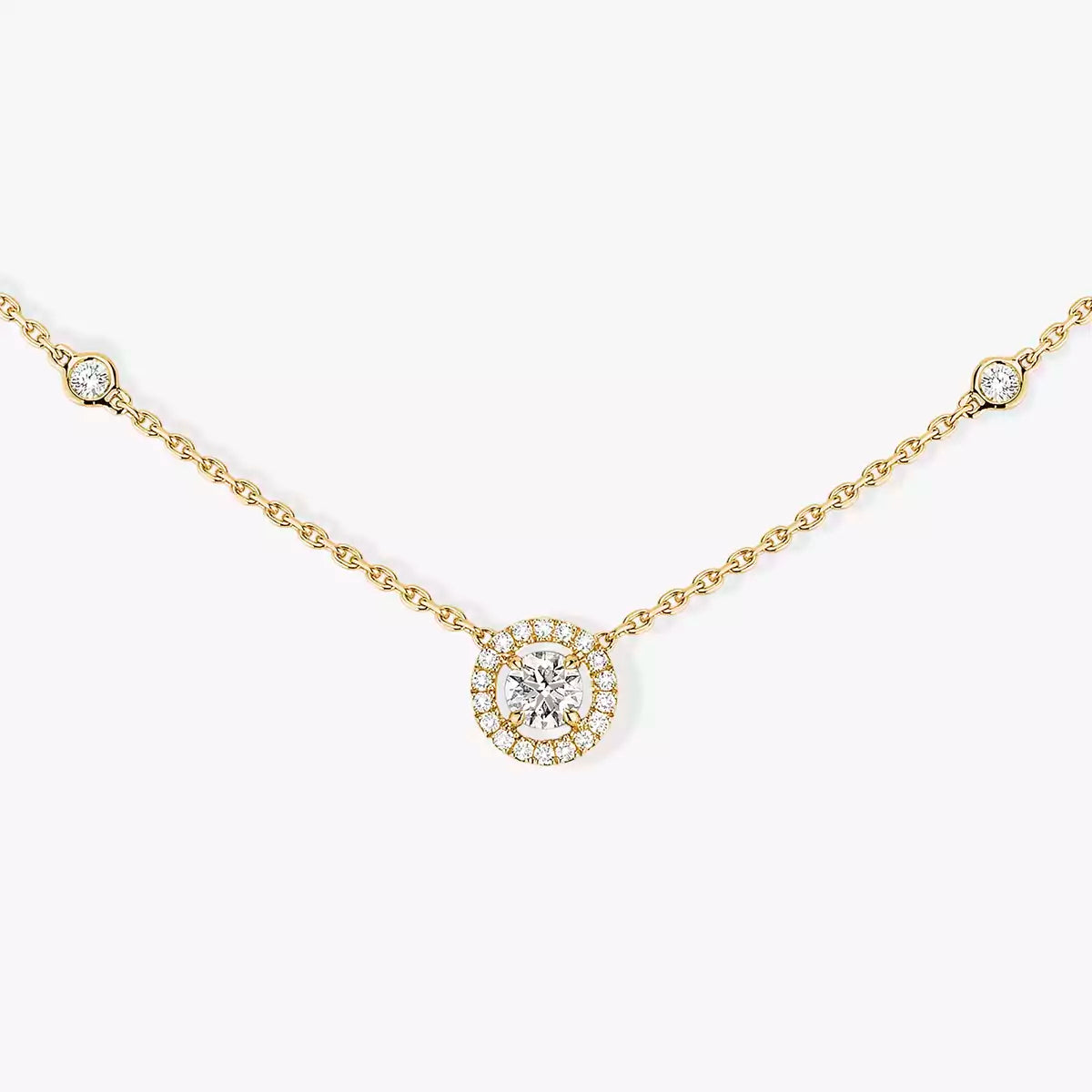 [Loco jewelrys]Diamond Necklace 0,20ct Brilliant Shape Joy