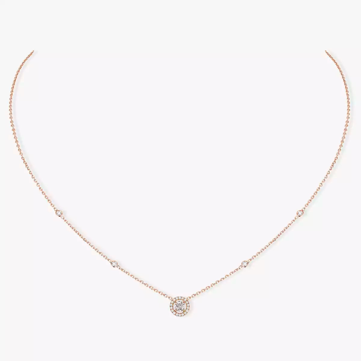 [Loco jewelrys]Diamond Necklace 0,20ct Brilliant Shape Joy