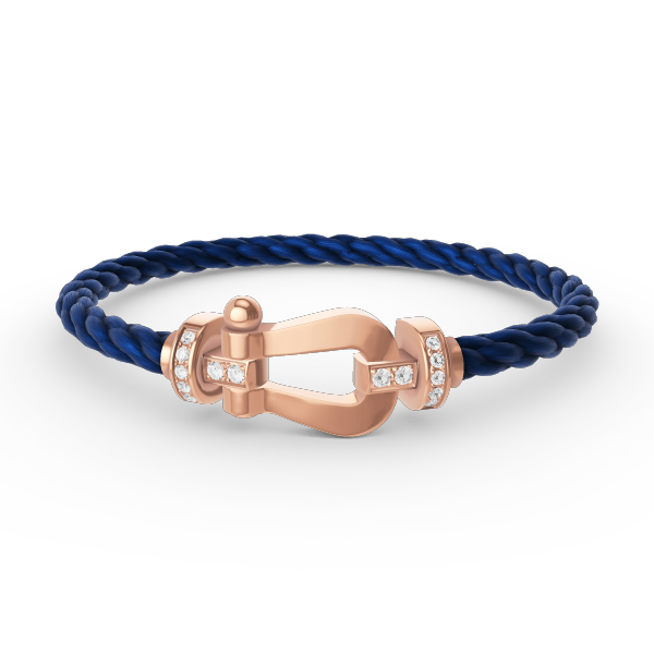 ¡®Loco¡¯FORCE LARGE HORSESHOE HALF DIAMOND BRACELET ROSE GOLD