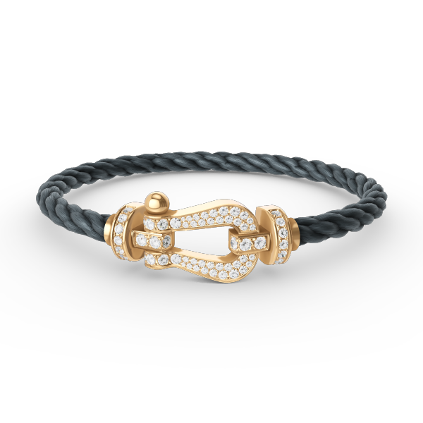 ¡®Loco¡¯FORCE LARGE HORSESHOE FULL DIAMOND BRACELET GOLD