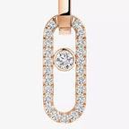 [Loco jewelrys]Move Link Diamond Earrings