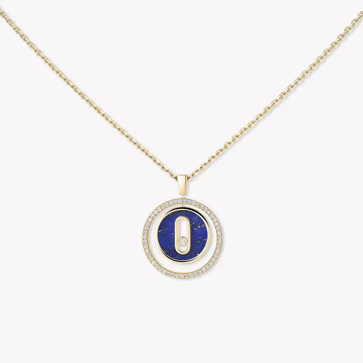 [Loco jewelrys]Lucky Move Diamond Necklace in Rose Gold and White Mother-of-Pearl