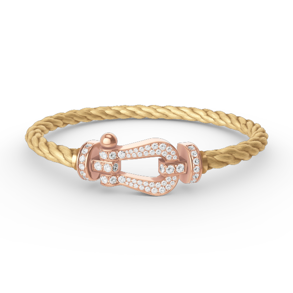 ¡®Loco¡¯FORCE LARGE HORSESHOE FULL DIAMOND BRACELET ROSE GOLD