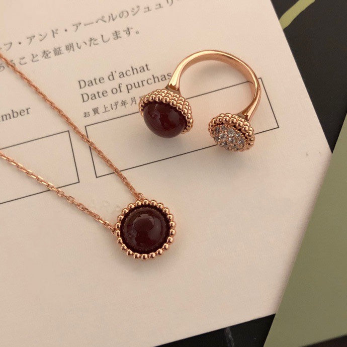 ¡®Loco¡¯PERLEE COULEURS DIAMOND ROSE GOLD BETWEEN THE FINGER RING