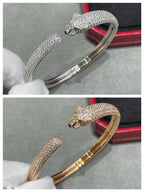 ¡®Loco¡¯PANTHERE FULL DIAMOND OPEN BRACELET