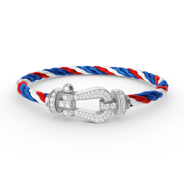 ¡®Loco¡¯FORCE LARGE HORSESHOE FULL DIAMOND BRACELET SILVER