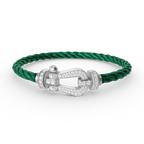 ¡®Loco¡¯FORCE LARGE HORSESHOE FULL DIAMOND BRACELET SILVER